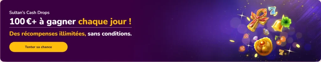 Sultan’s Cash Drops au Wild Sultan Casino