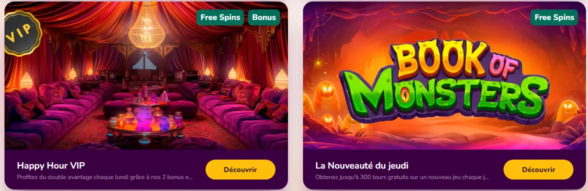 la nouveaute du jeudi au Wild Sultan Casino